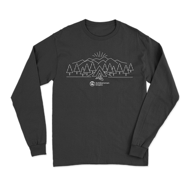 Camping Triangles Men Long Sleeve Shirt